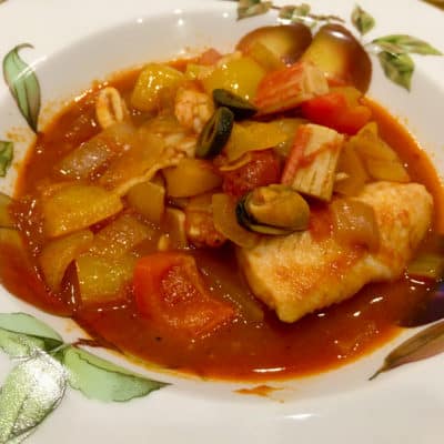 How to make a baked Spanish/Mediterranean Fish stew